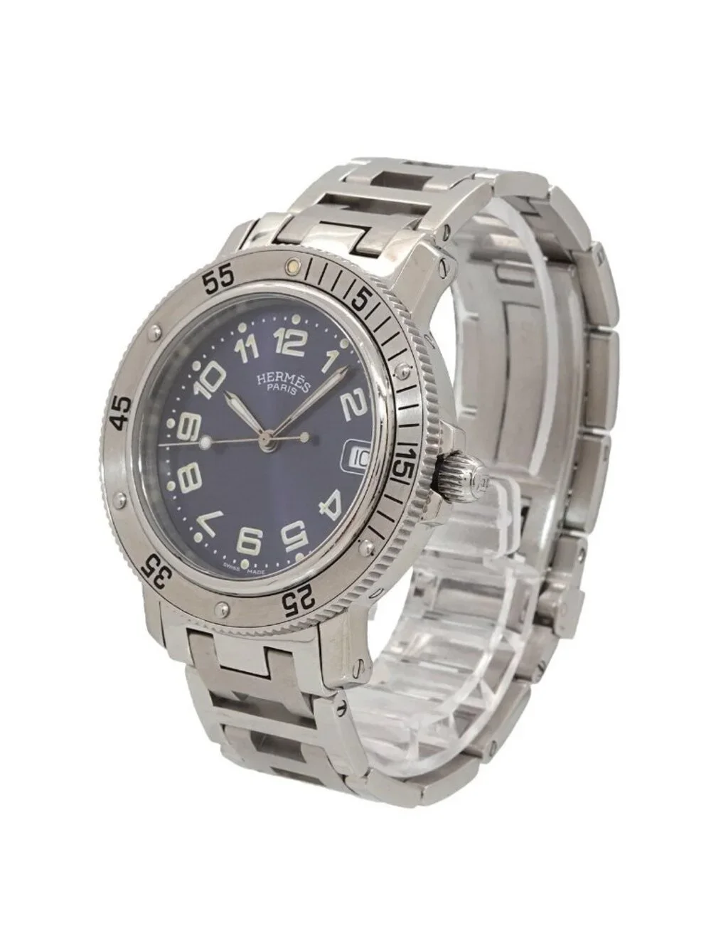 Hermes Clipper Diver Cl7 710 Vintage Watch Date Quartz